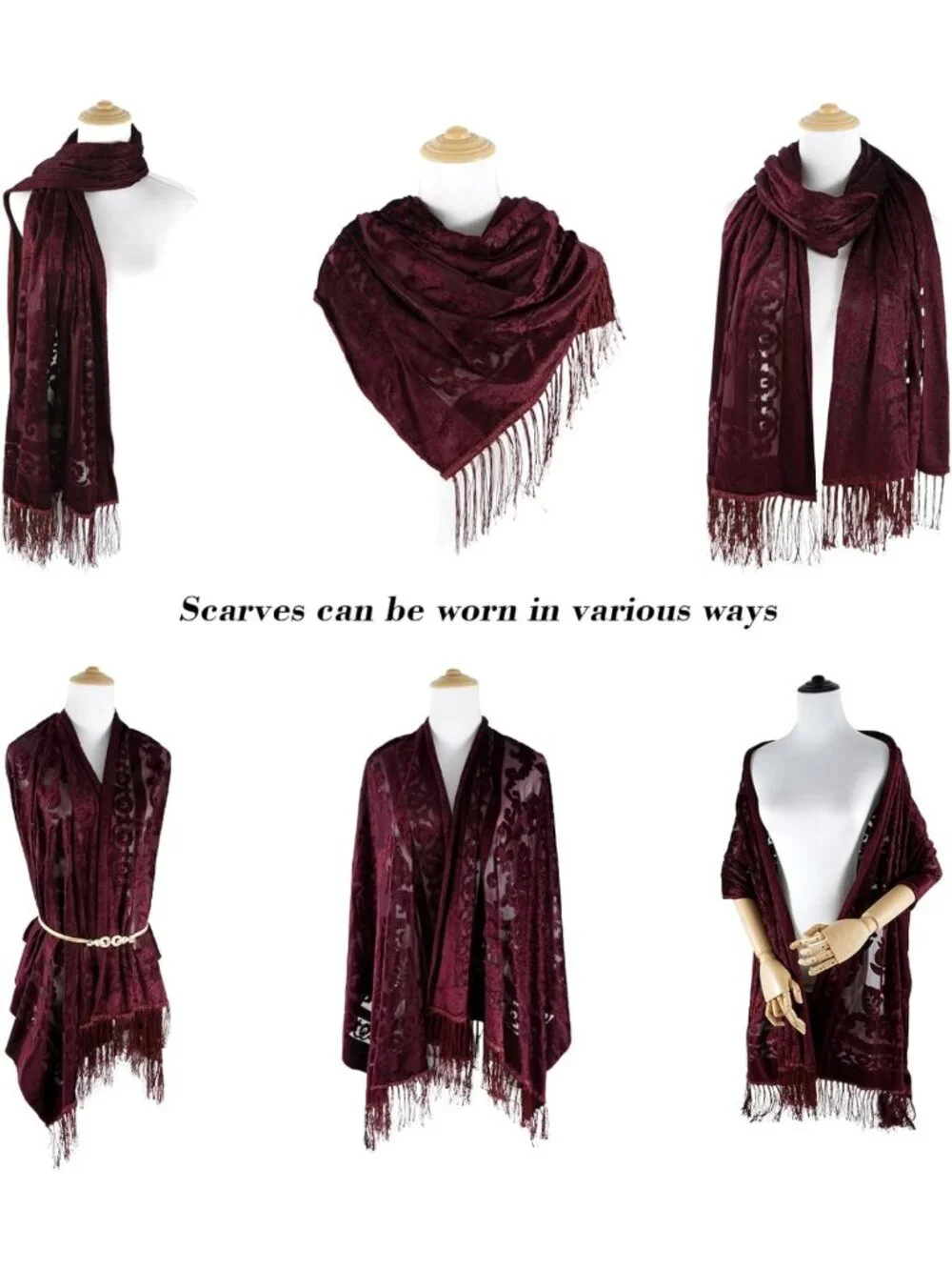 Elegant Lace Velvet Shawl Wrap for Evening Dresses & Weddings - Winter Accessory